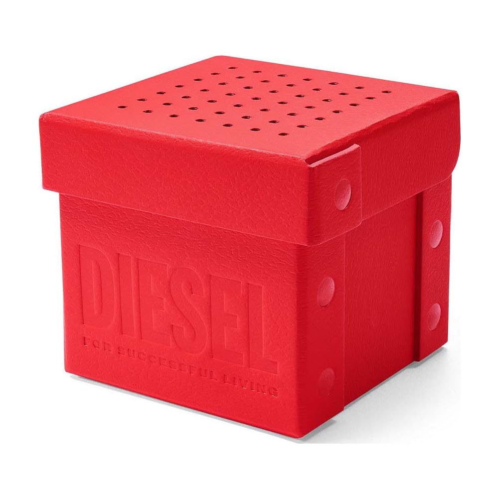 Diesel Orologio Cliffhanger da uomo, Movimento al quarzo a tre lancette con Cinturino in silicone, acciaio inox o pelle