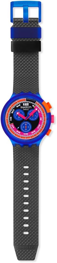 Swatch - Orologio in plastic. blu-blu-nero