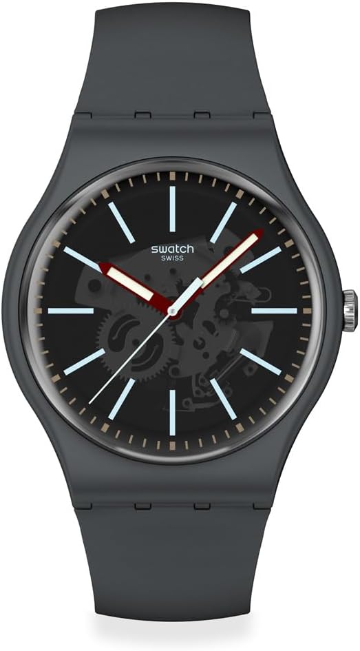 Swatch - Orologio in plastic. grigio-grigio-grigio