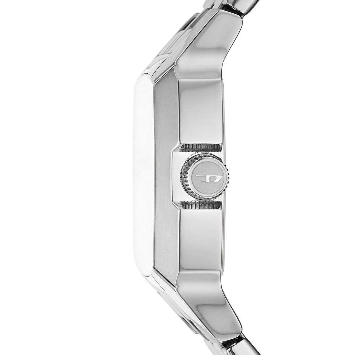 Diesel Orologio Cliffhanger da uomo, Movimento al quarzo a tre lancette con Cinturino in silicone, acciaio inox o pelle