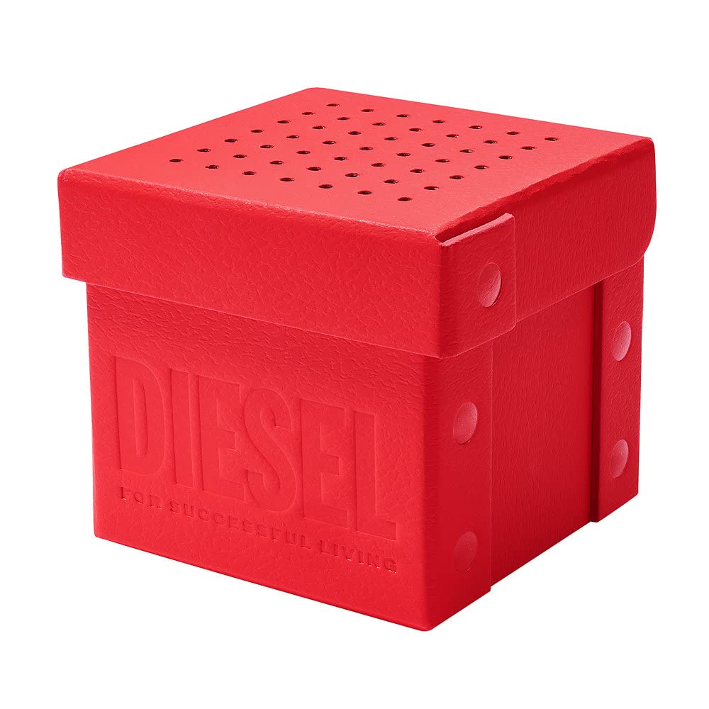 Diesel Framed orologio per uomo, Movimento al quarzo a energia solare con cinturino in silicone, acciaio inossiorologio perbile o pelle