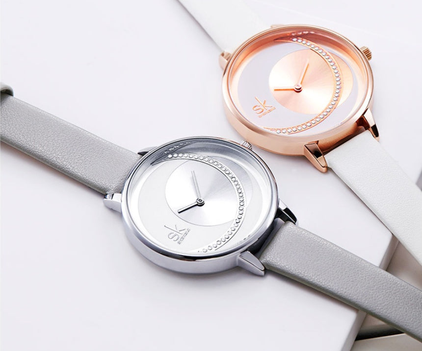 Rhinestone ladies watch