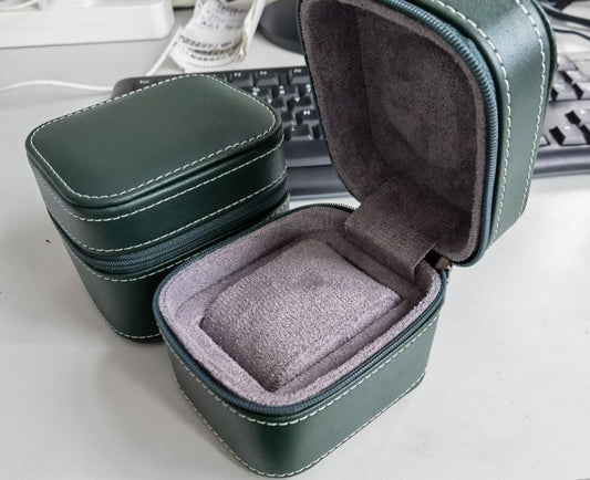 Zipper Organizer Black Mechanical Watch Box