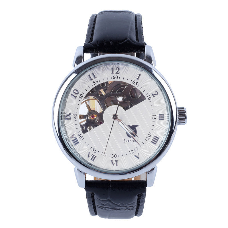 Men's Luminous Waterproof Mechanical Watch Glass Mirror Simple