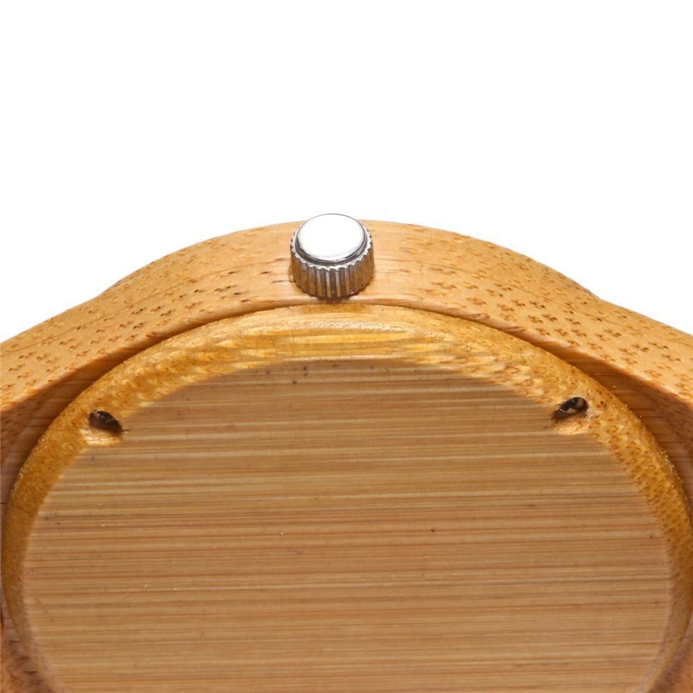 Bamboo wristwatch, men's bamboo watch, women's bamboo watch, bamboo quartz watch