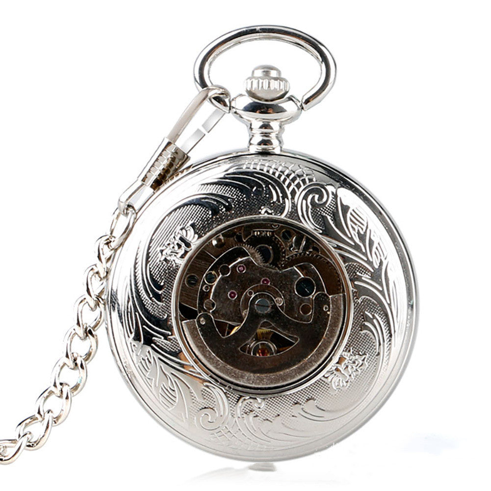 Low-key luxury mechanical pocket watch