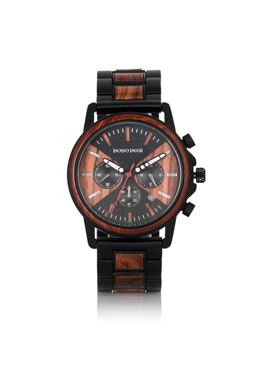 Wooden wrist watch