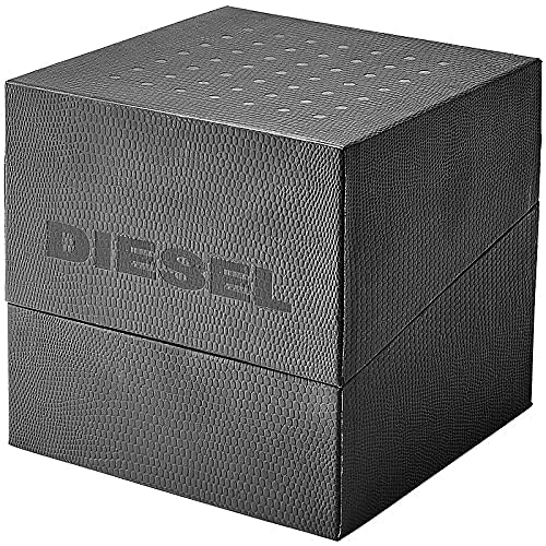 Diesel Orologio Cliffhanger da uomo, Movimento al quarzo a tre lancette con Cinturino in silicone, acciaio inox o pelle