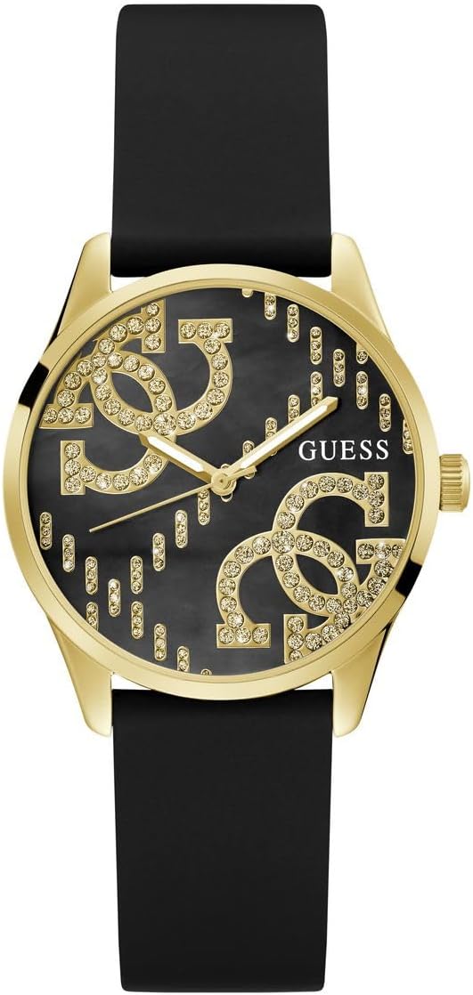 GUESS Orologio Analogico al Quarzo Donna con Cinturino in Silicone GW0755L3