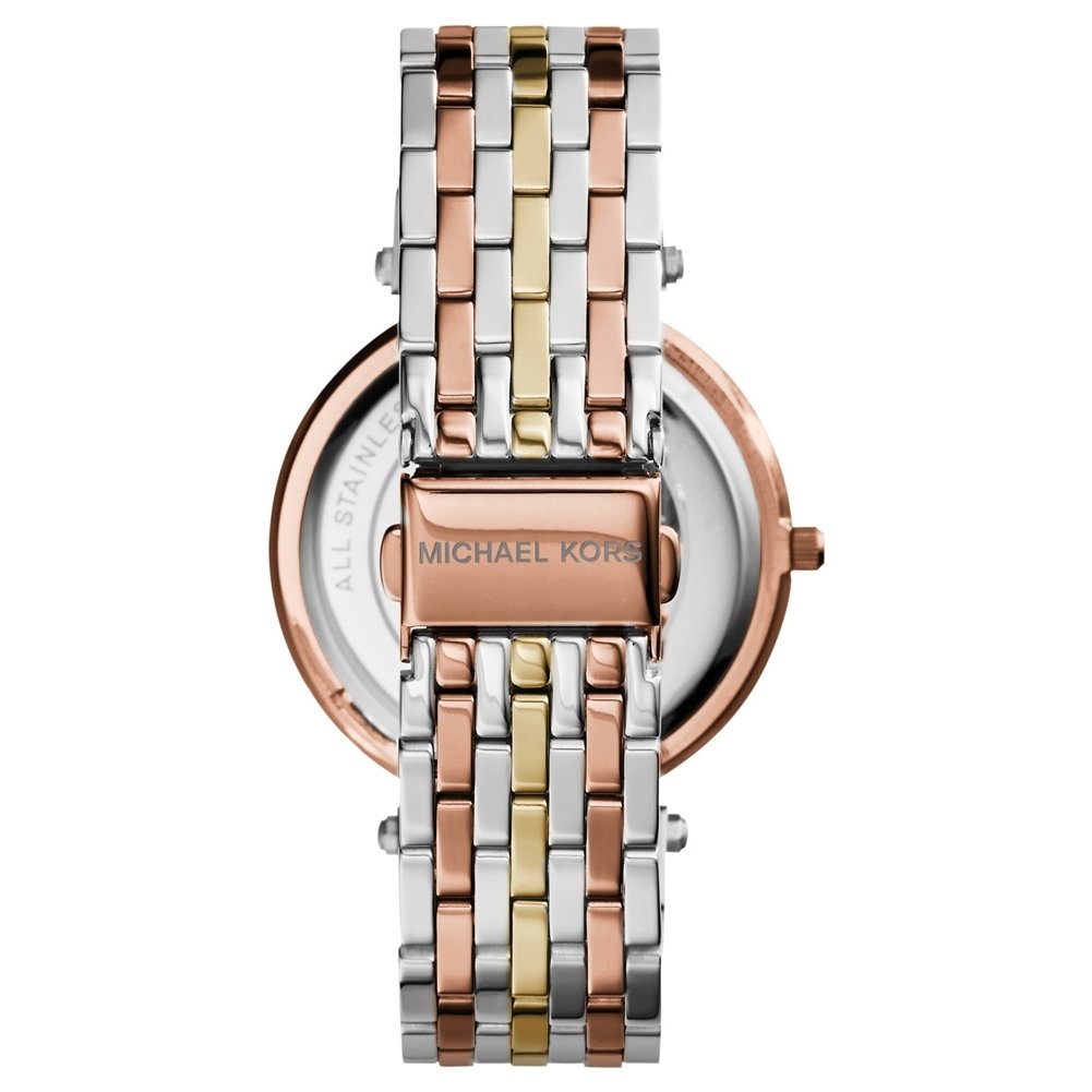 Michael Kors Orologio Darci per donna, Movimento al quarzo a tre lancette in tonalità argento con cinturino in acciaio inossidabile