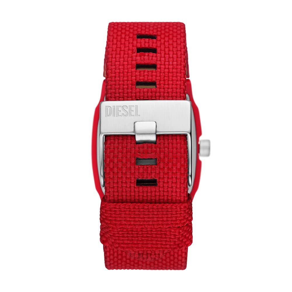 Diesel Orologio Cliffhanger da uomo, Movimento al quarzo a tre lancette con Cinturino in silicone, acciaio inox o pelle
