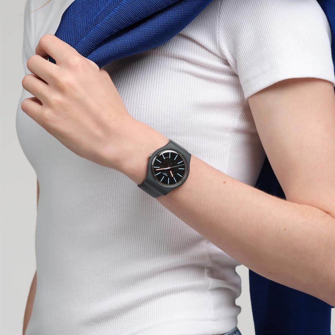 Swatch - Orologio in plastic. grigio-grigio-grigio