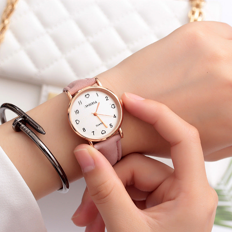 Girl Student Leisure Simple Belt Girl Fashion Watch 