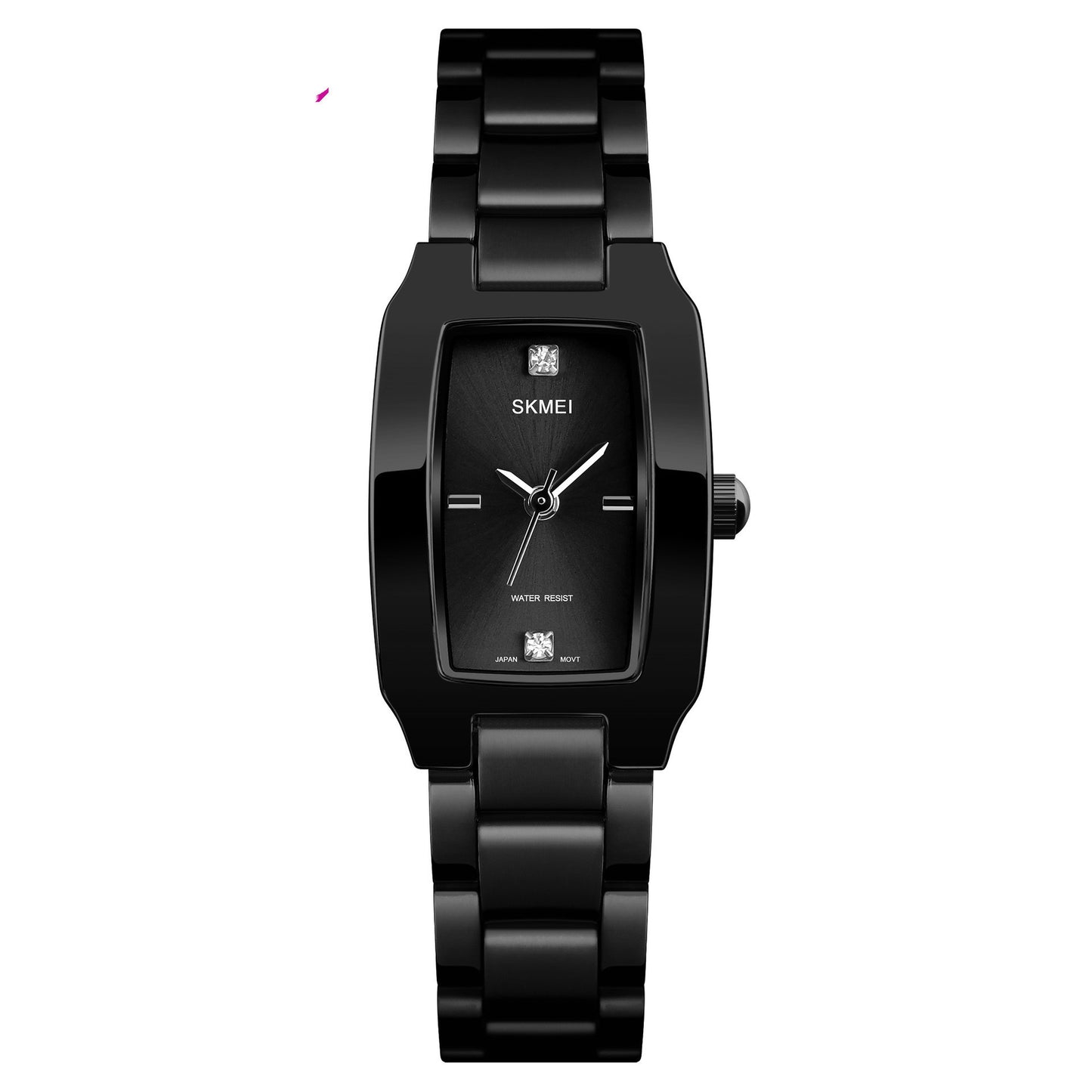 Simple Ladies Diamond-studded British Watch Gold Steel Belt