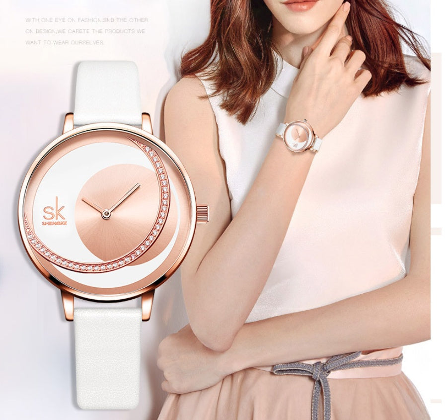 Rhinestone ladies watch