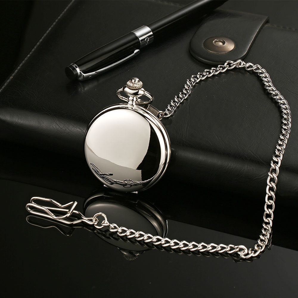 Vintage Clamshell Two-faced Quartz Pocket Watch