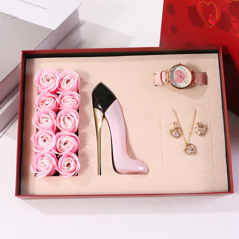 Watch Suit Perfume Watch Ear Studs