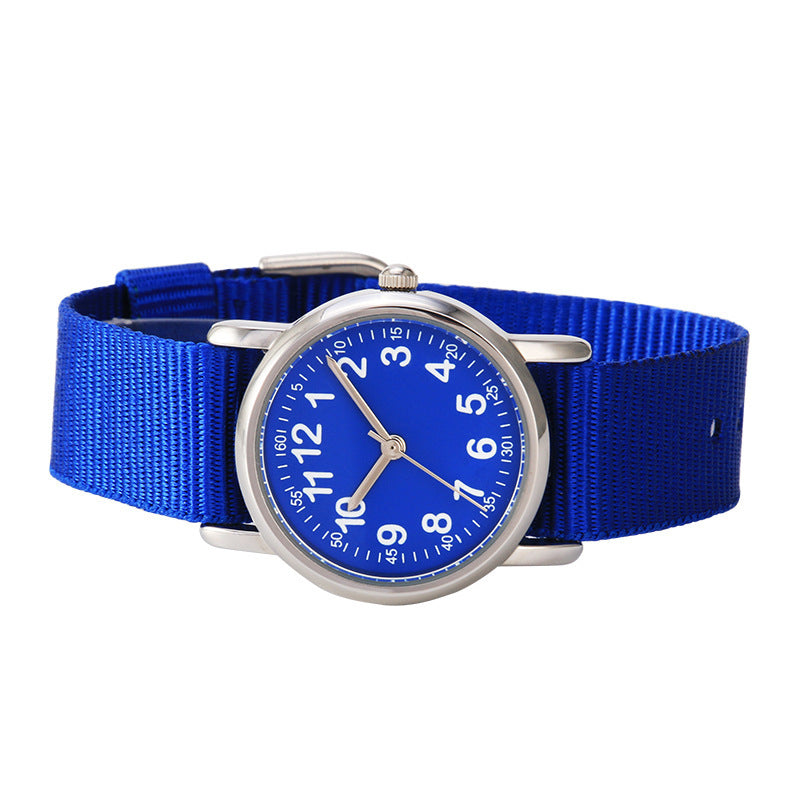 Primary School Student Watch Fashion Woven One-piece Cute Children's Waterproof Quartz Watch