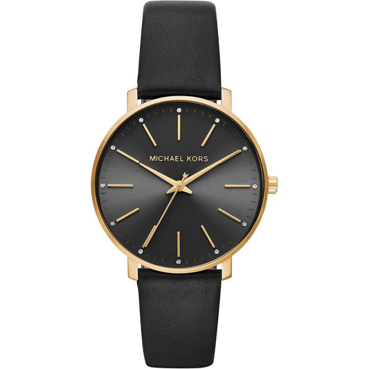 Michael Kors Orologio Pyper per donna, Movimento al quarzo a tre lancette con cinturino in pelle