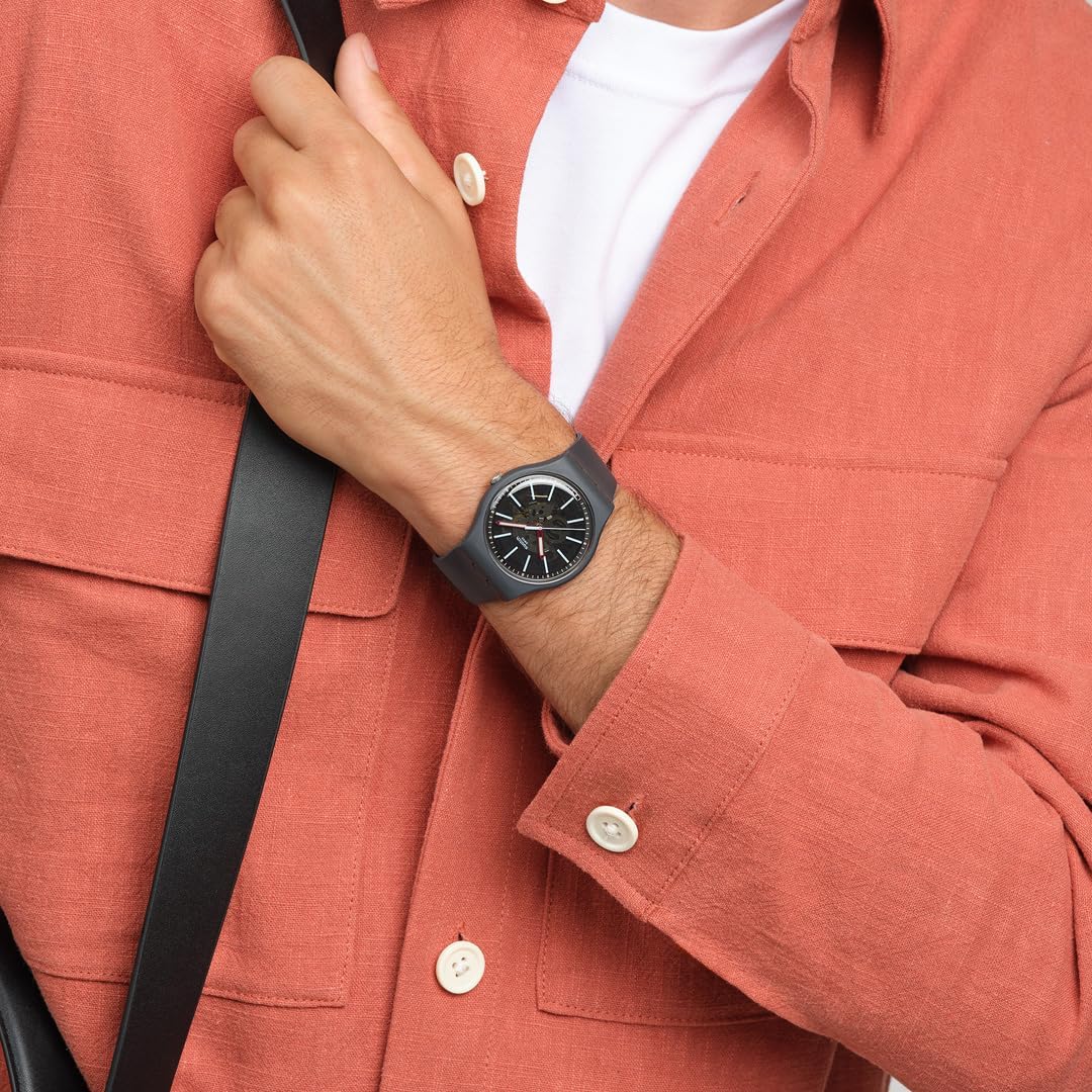 Swatch - Orologio in plastic. grigio-grigio-grigio