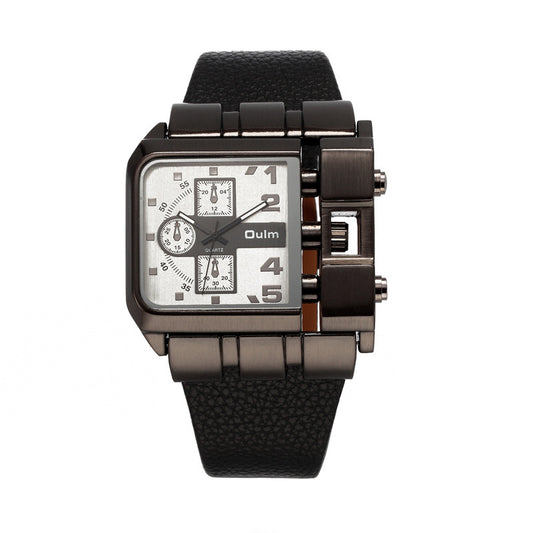 Casual single movement quartz watch