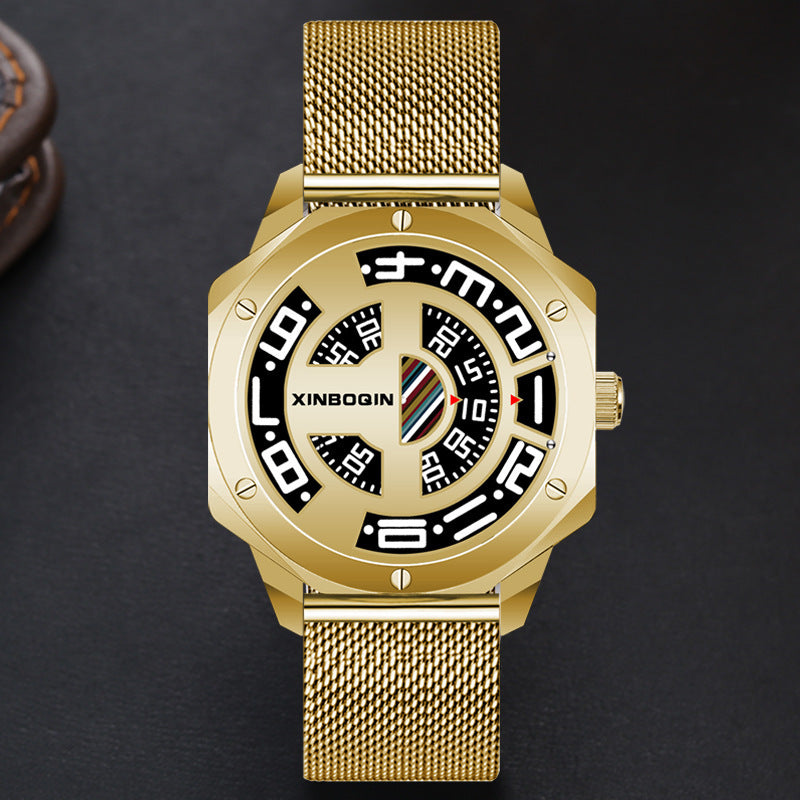 No Pointer Waterproof Creative Quartz Watch