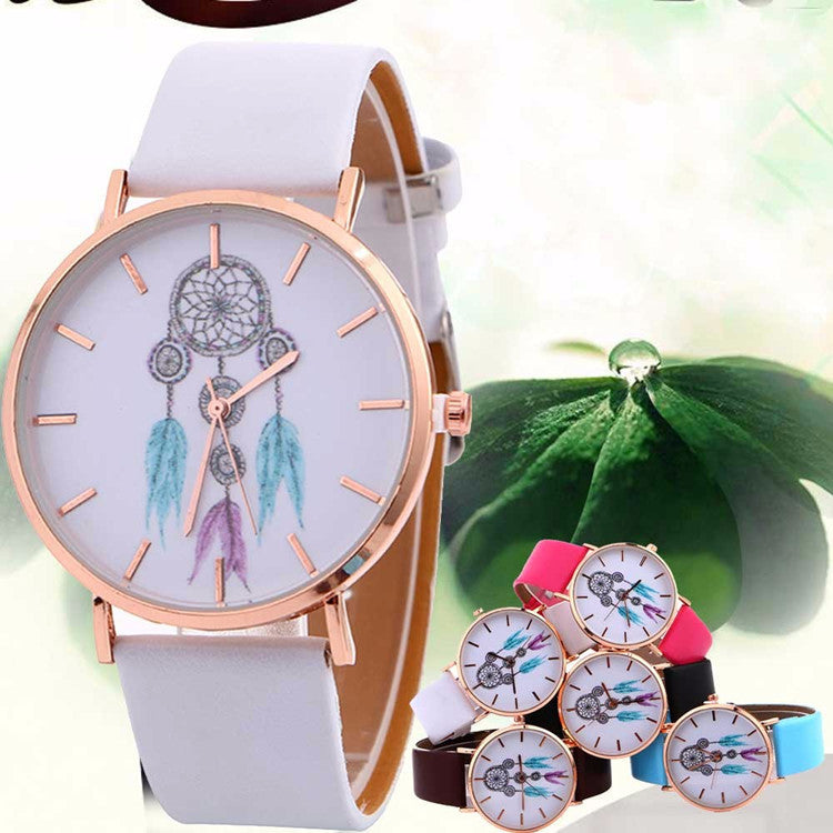 Dreamcatcher pattern ladies quartz watch
