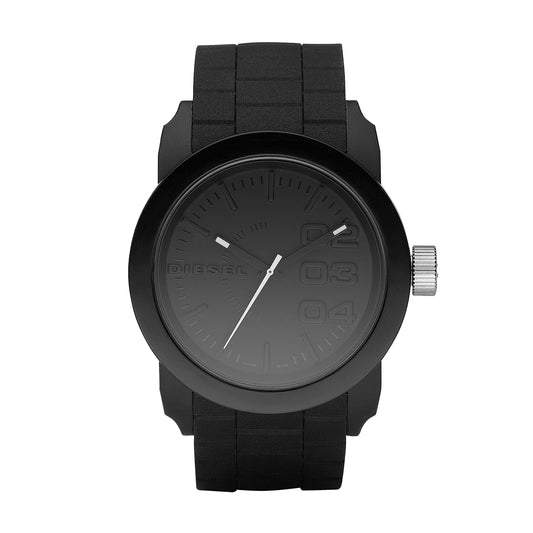 Diesel Orologio Double Down da uomo, movimento al quarzo con Cinturino in silicone