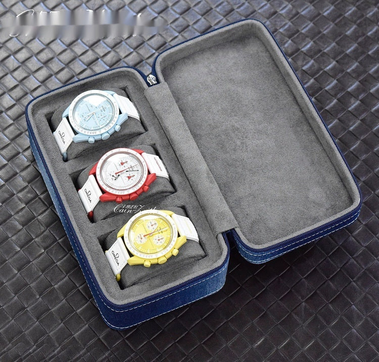 Household Portable Velvet Watch Storage Box