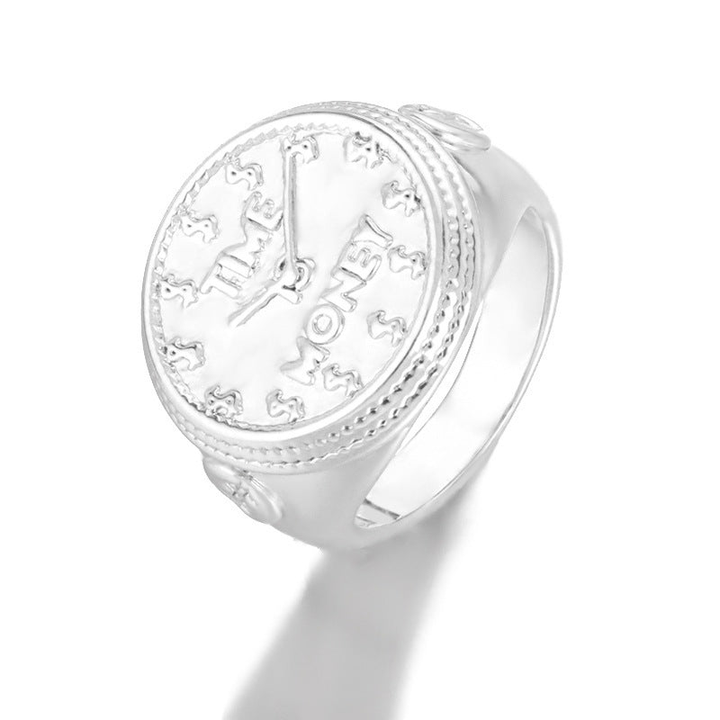 Men's And Women's Watch Ring Hip-hop Style