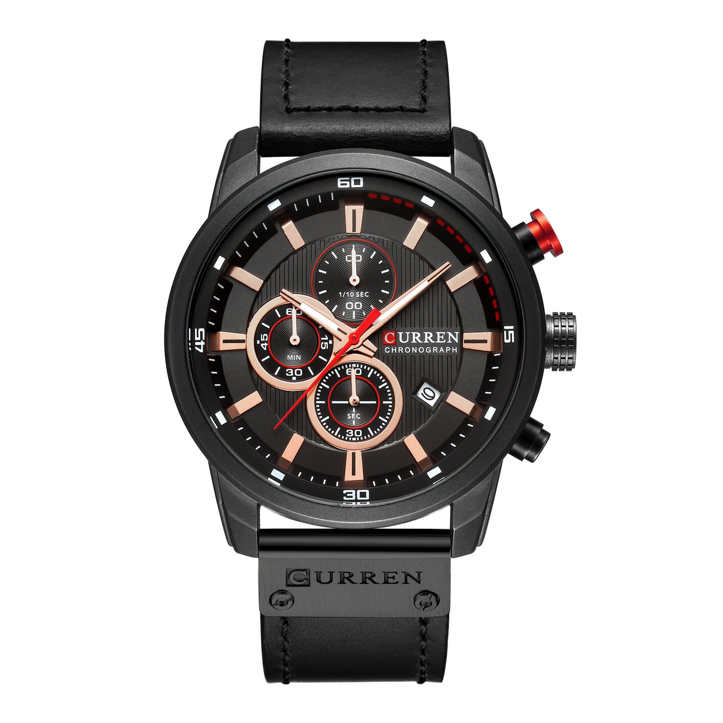 curren/Karuien hot sale 8291 men's watch belt men's watch new six-pin calendar watch waterproof watch