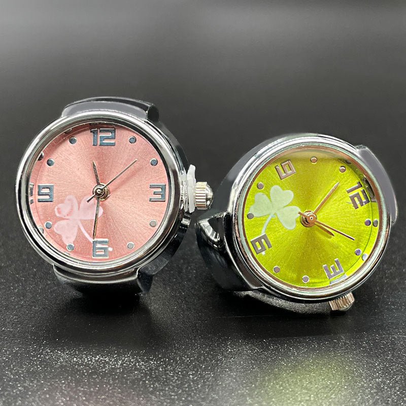 Simple All-match Fashion Men And Women Couple Alloy Shell Ring Watch