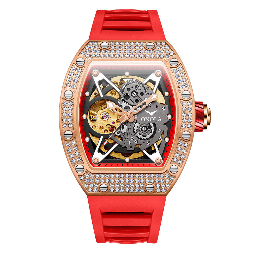 Fully-jeweled Automatic Mechanical Watch Men