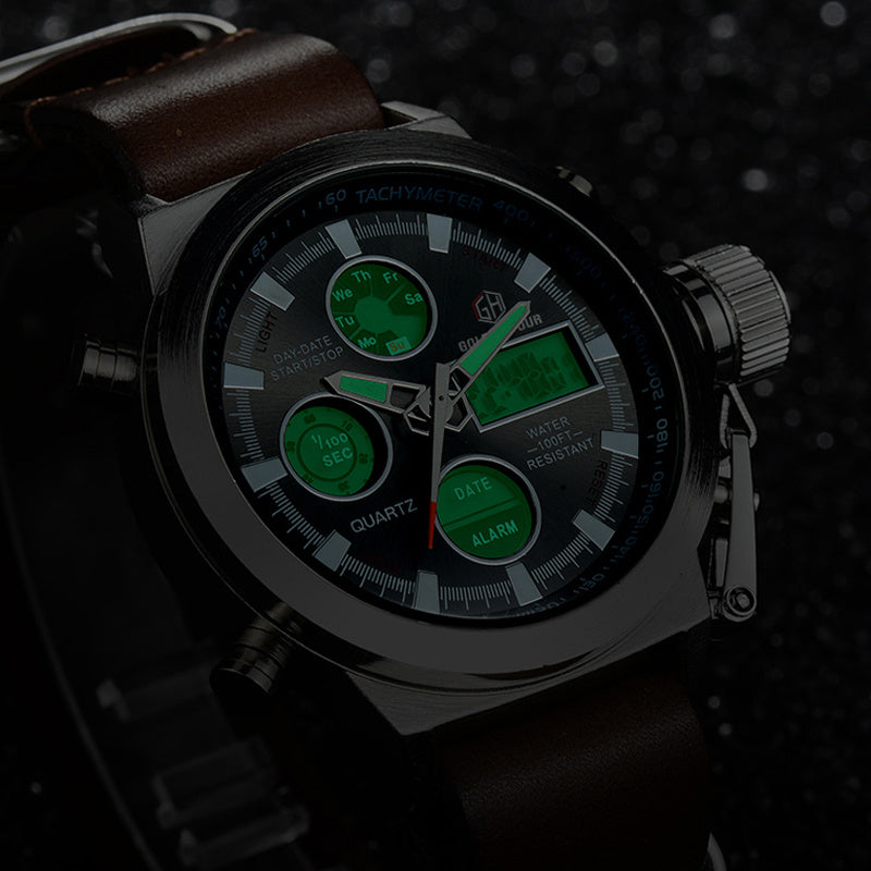 Relogio Masculino Luxury Brand Men Watches Men's Quartz Hour Analog Digital LED Sports Watch Men Army Military Wrist Watch 