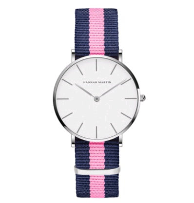 36mm ladies simple watch waterproof Korean white belt student watch