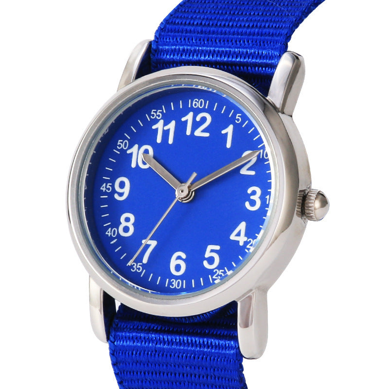 Primary School Student Watch Fashion Woven One-piece Cute Children's Waterproof Quartz Watch