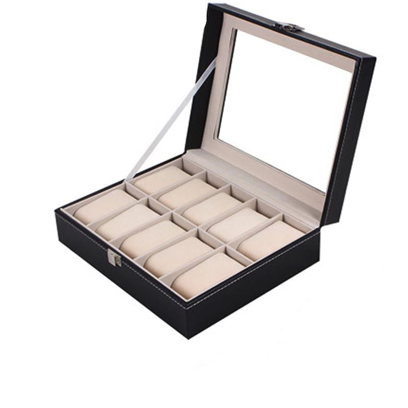 Wooden Black Watch Jewelry Storage Box
