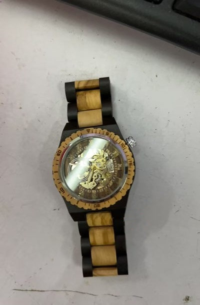 Mechanical Creative Wooden Watch Men's Fashion Casual Watch