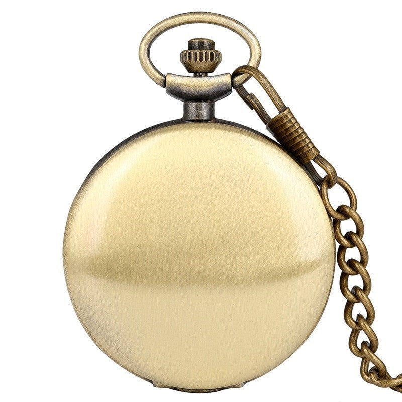 Glossy Pocket Vintage Quartz Flip Pocket Watch