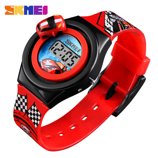 Moment Beauty Fashion Trendy Rotatable Car Children's Watch Boys Girls Creative Cute Toy Watch