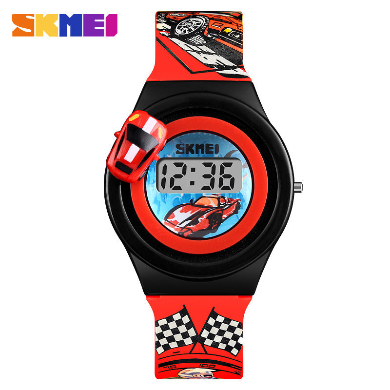 Moment Beauty Fashion Trendy Rotatable Car Children's Watch Boys Girls Creative Cute Toy Watch