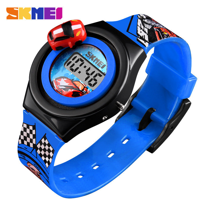 Moment Beauty Fashion Trendy Rotatable Car Children's Watch Boys Girls Creative Cute Toy Watch