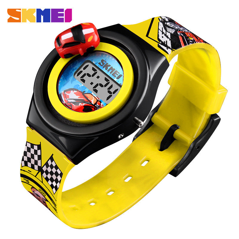 Moment Beauty Fashion Trendy Rotatable Car Children's Watch Boys Girls Creative Cute Toy Watch
