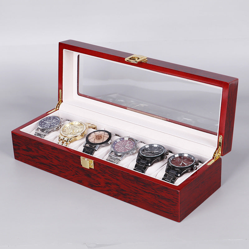 Baking Paint Watch Varnish Watch Storage Display Wooden Box
