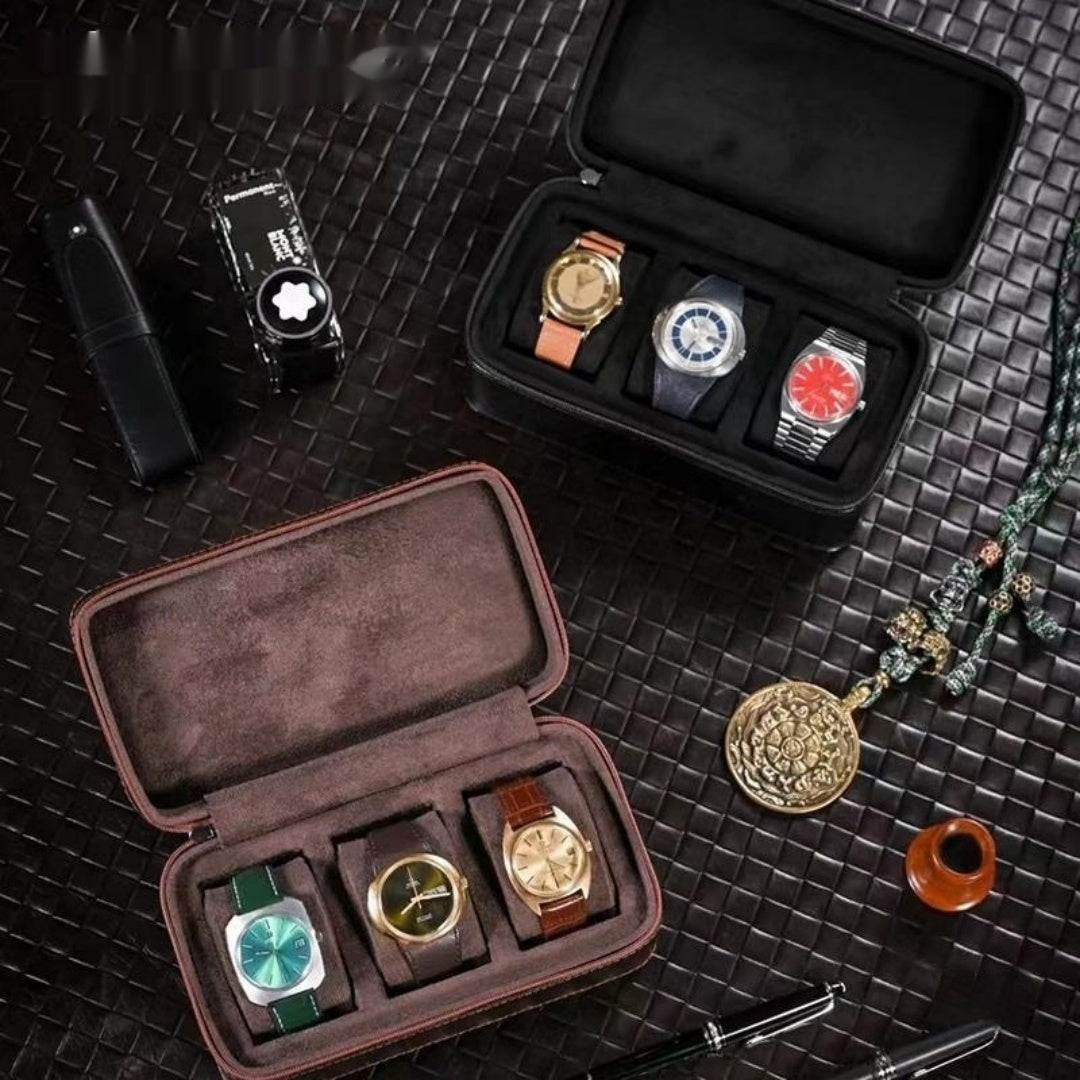 Household Portable Velvet Watch Storage Box