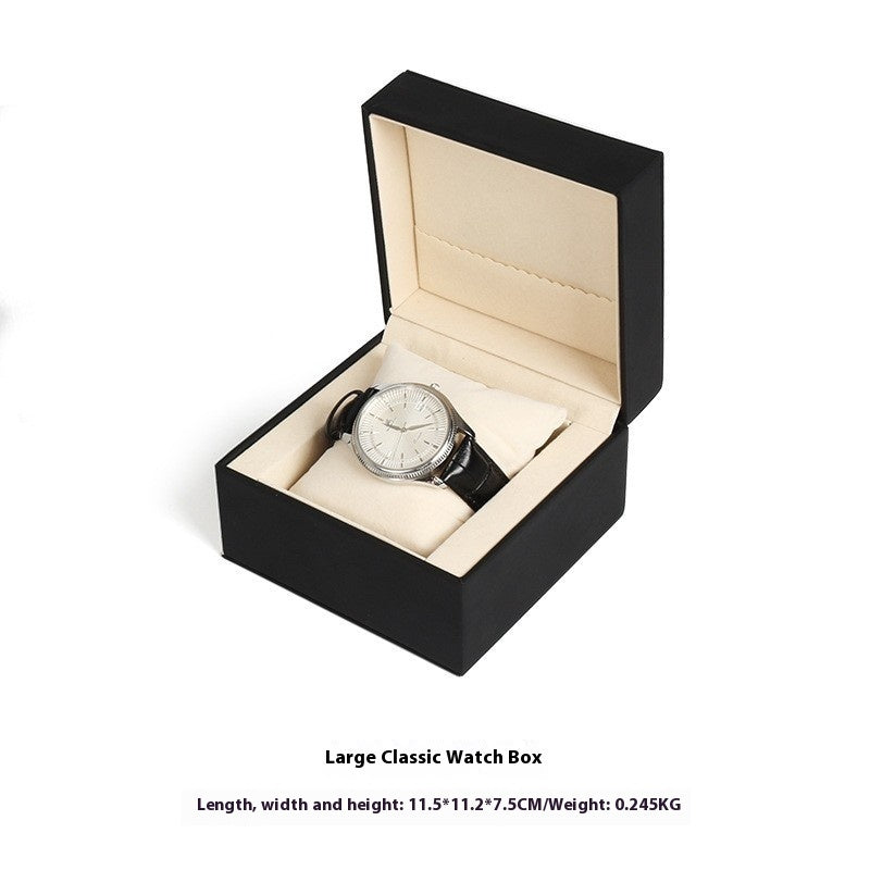 Premium Black Watch Box PU