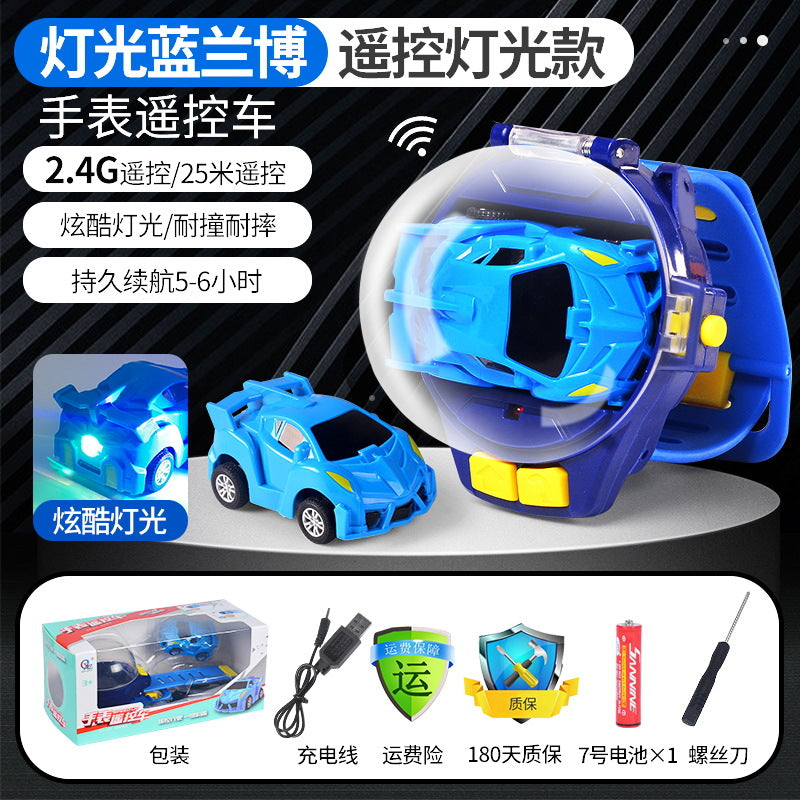 Douyin net red watch remote control car charging mini car alloy racing children boys and girls toy gifts