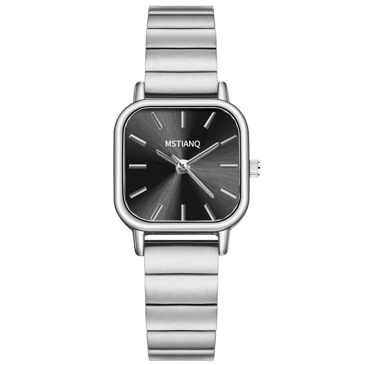 ins niche design women's fashion versatile watch female Korean version simple temperament student steel belt examination quartz watch
