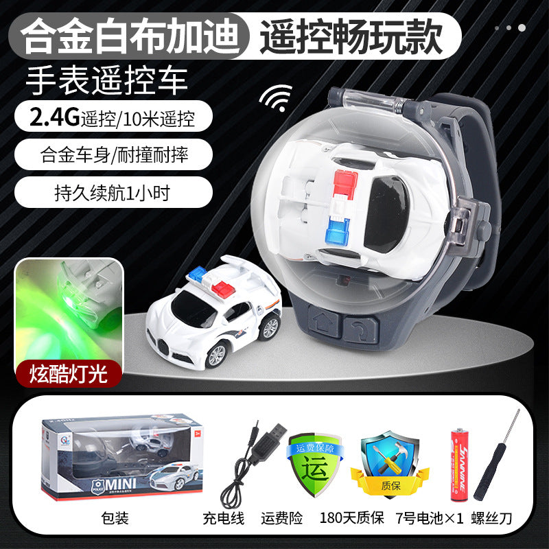 Douyin net red watch remote control car charging mini car alloy racing children boys and girls toy gifts
