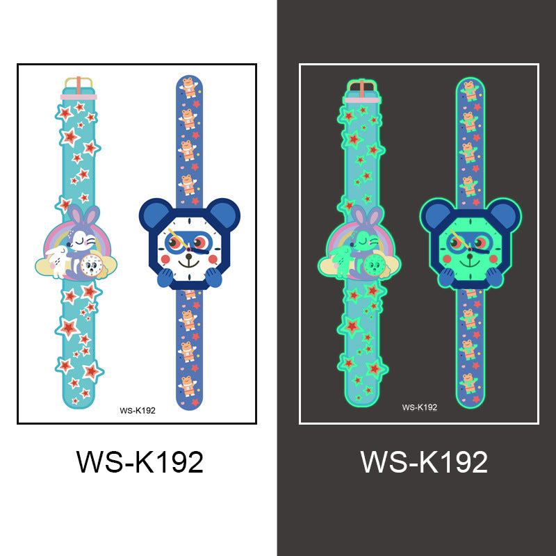 New cross-border waterproof children's luminous watch tattoo stickers boys and girls luminous watch tattoo stickers wholesale